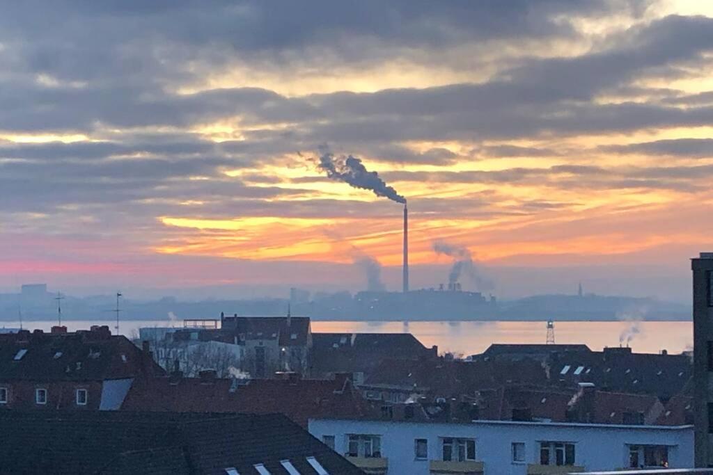 Yachtpanorama Weser Und Yachthafenblick 1 Zi 7Og Bremerhaven Luaran gambar
